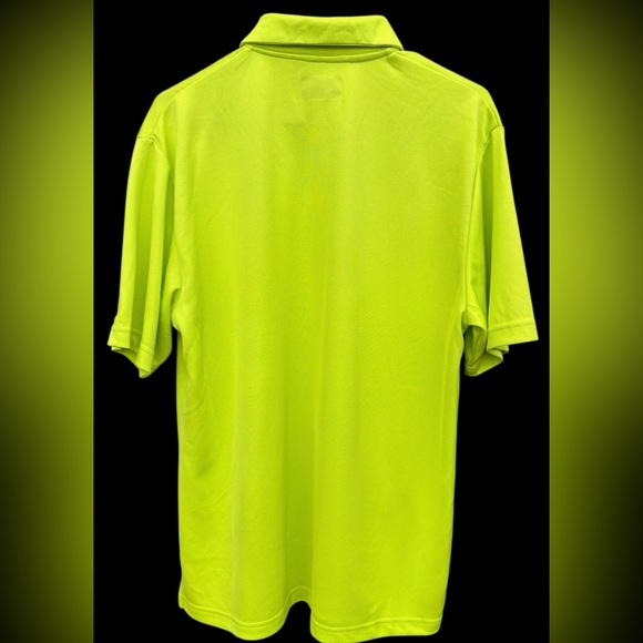 PGA Tour Green Polo Golf Shirt Vibrant Classic Design - Picture 2 of 6